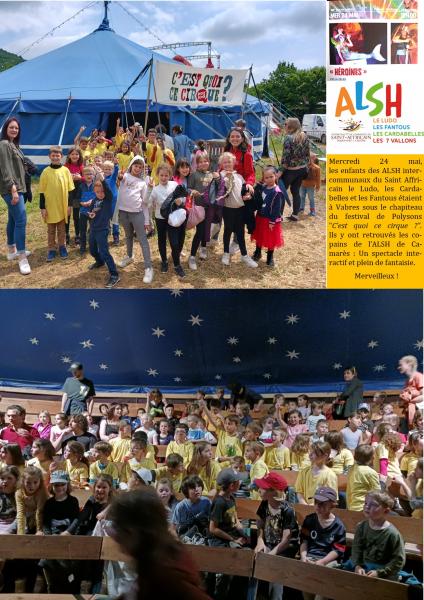 ALSH : les enfants accueillis au festival 