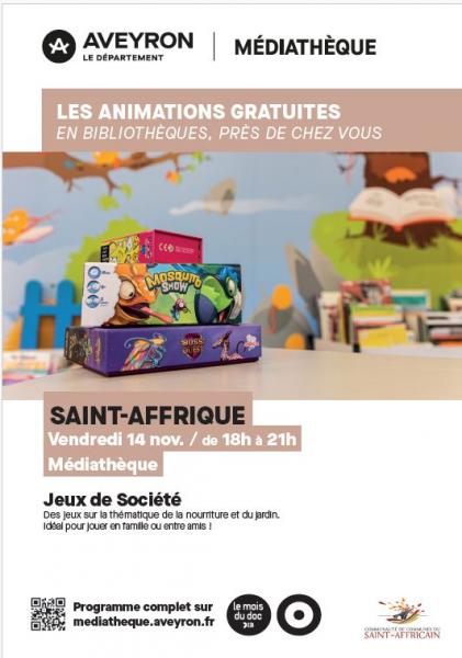 vendredi 14 novembre : Soirée jeux à la Misa-ludothèque