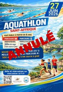 Aquathlon 2026 : ANNULATION