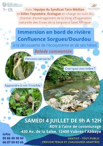 Balade commentée en Sorgues Dourdou