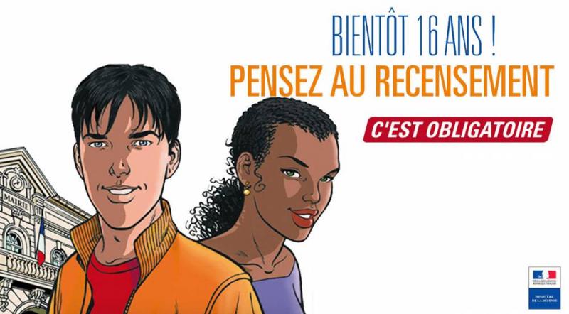 16 ans ? pensez au recensement !
