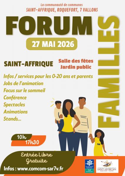 27 mai 2026 : Forum Familles à Saint-Affrique
