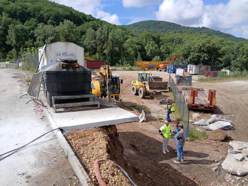 Mise aux normes et extension de la déchetterie de Saint-Affrique : le chantier ...