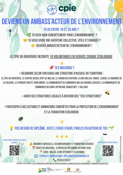 Environnement : la communauté de communes recrute un service civique en lien avec le CPIE